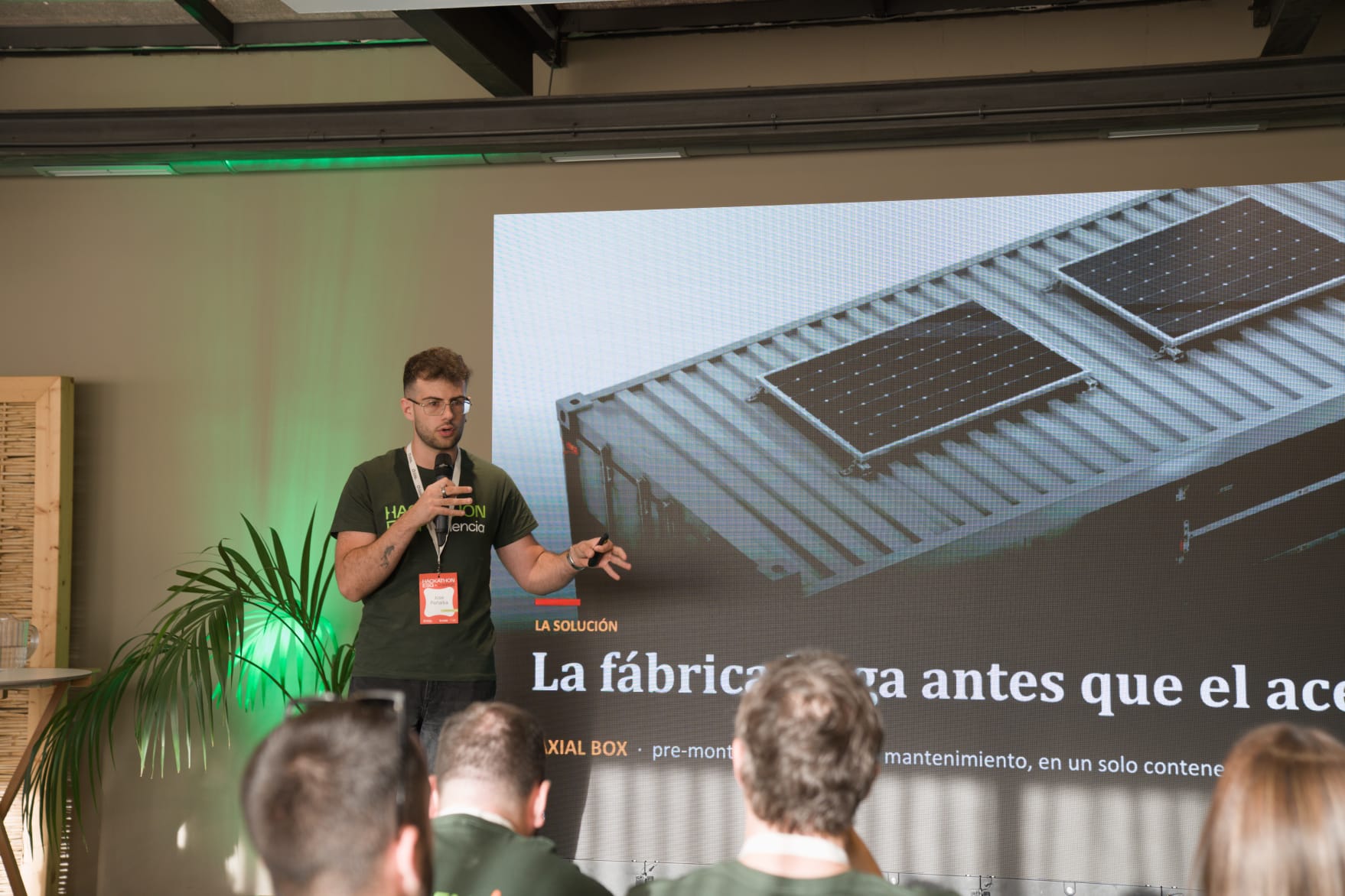 El clúster en la hackathon ESG